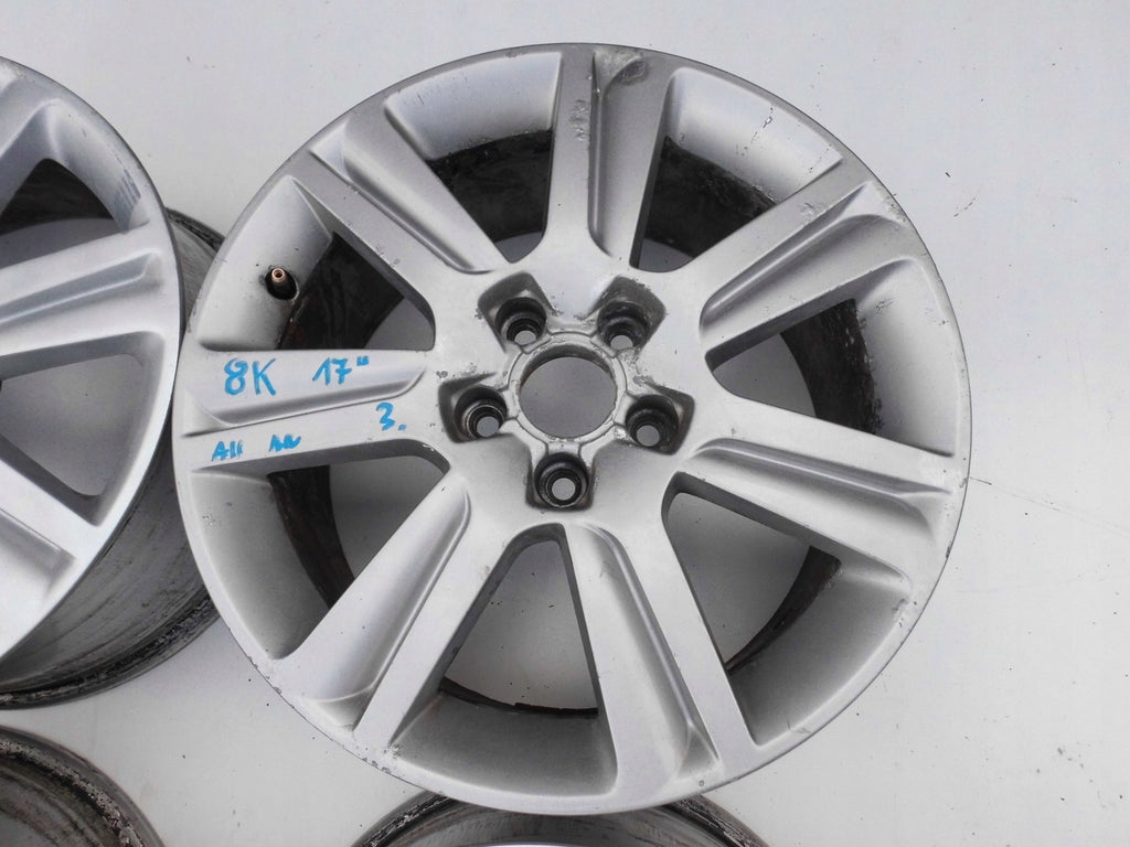 4x Alufelge 17 Zoll 7.5" 5x112 45ET Glanz Silber 8K0601025B Audi A4 B8 Rim Wheel