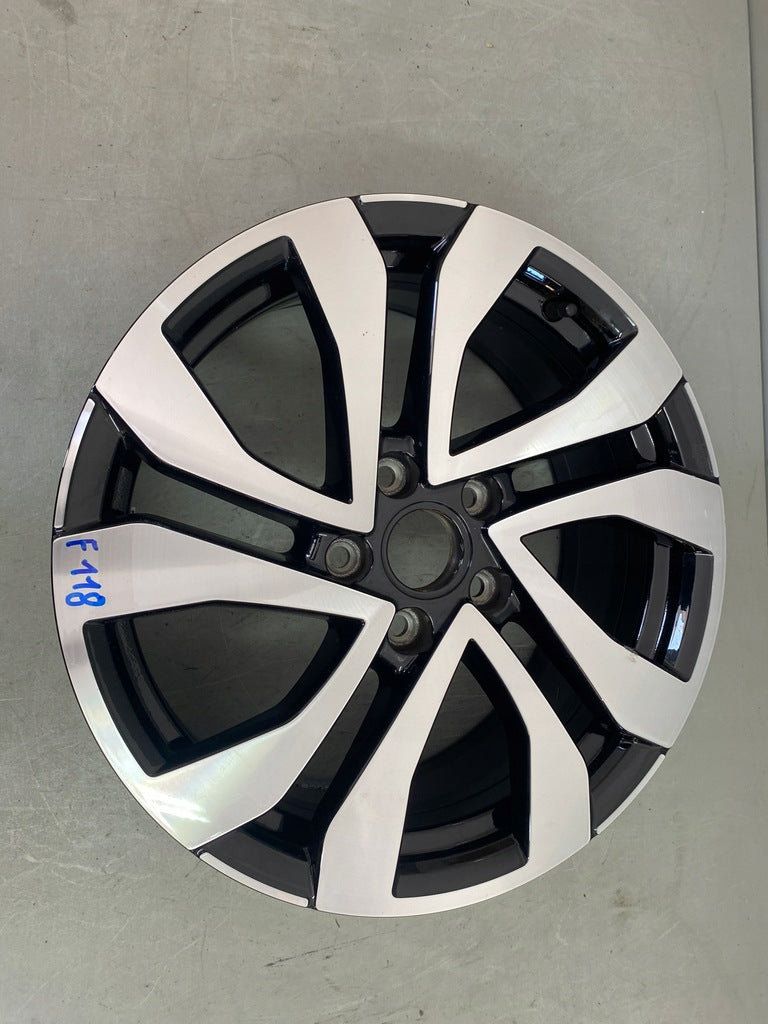 1x Alufelge 17 Zoll 7.0" 5x112 45ET Glanz Silber 2GA601025AF VW T-Roc Rim Wheel FEL8023765354nv