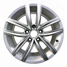 Load image into Gallery viewer, 1x Alufelge 16 Zoll 6.5&quot; 5x112 46ET Glanz Silber 5G0601025 Vw Rim Wheel