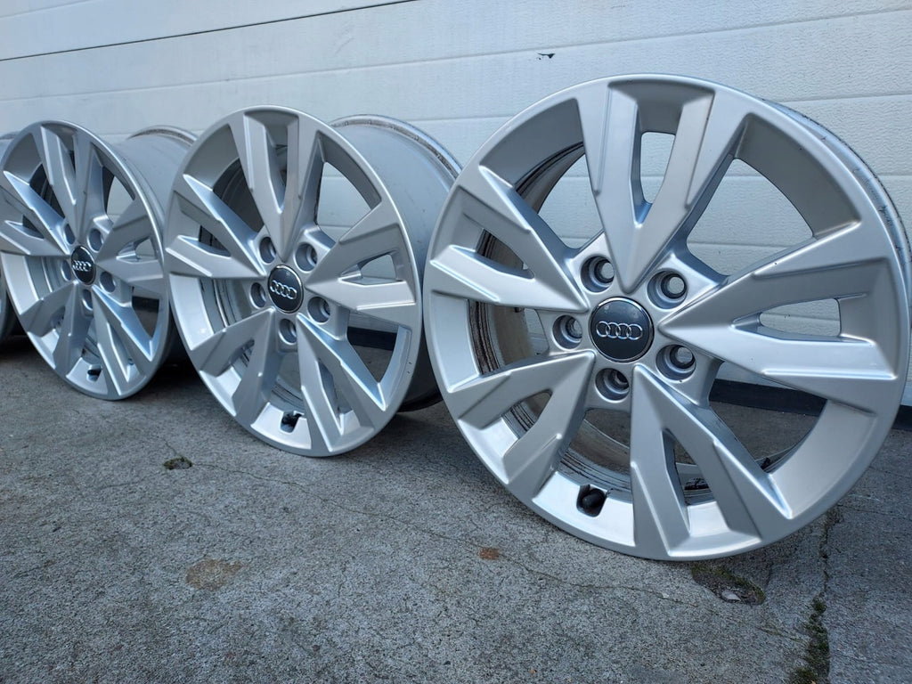 4x Alufelge 16 Zoll 6.5" 5x112 43ET Glanz Silber 8Y0071496A Audi A3 Rim Wheel FEL4294280116uk