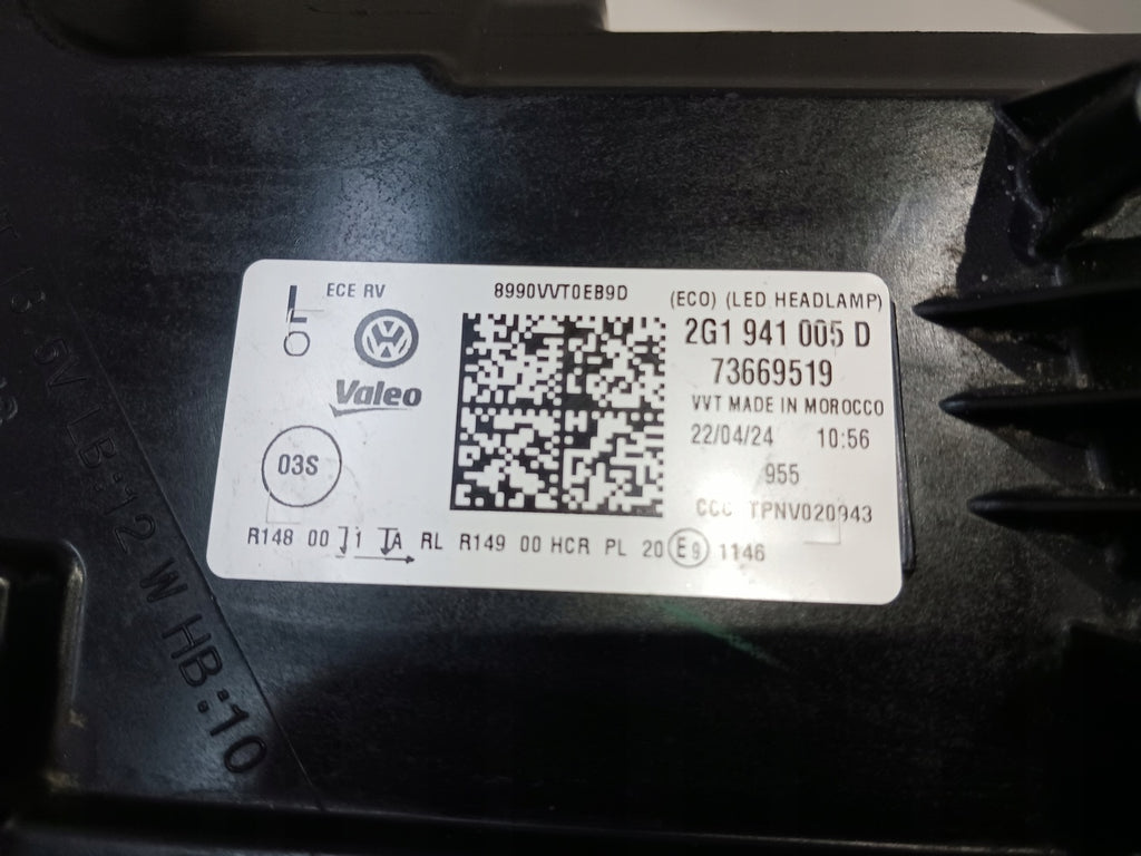 Frontscheinwerfer VW Polo 2G1941005D LED Links Scheinwerfer Headlight