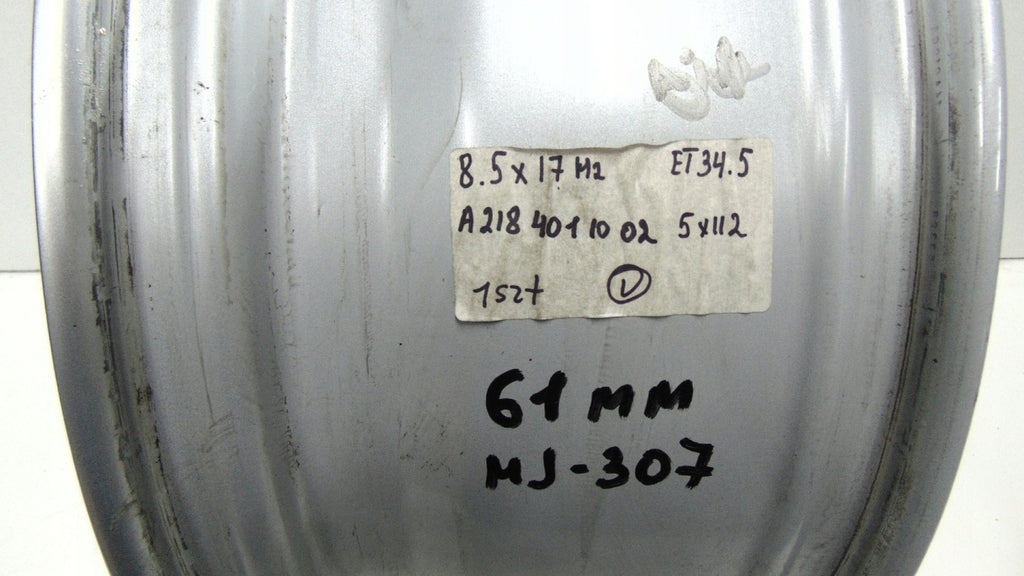 1x Alufelge 17 Zoll 8.5" 5x112 34 5ET Glanz Silber A2184011002 Mercedes-Benz Cls FEL7294160078sl