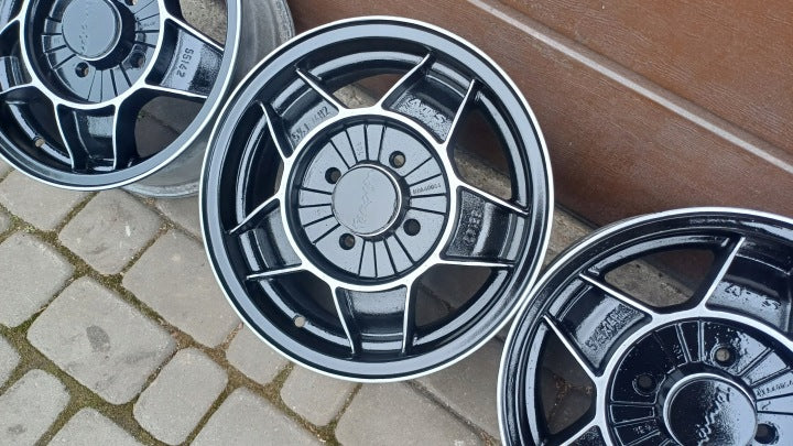 4x Alufelge 14 Zoll 5.5" 4x100 38ET Ford Fiesta Sierra Escort Classic Courier FEL3218996529de