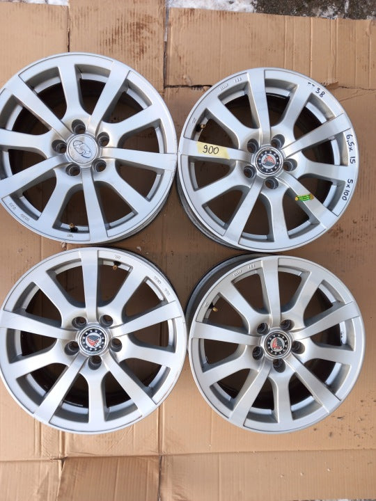 4x Alufelge 15 Zoll 6.5" 5x100 38ET LI65538B31 Skoda Octavia I Fabia Avensis FEL9404419392li