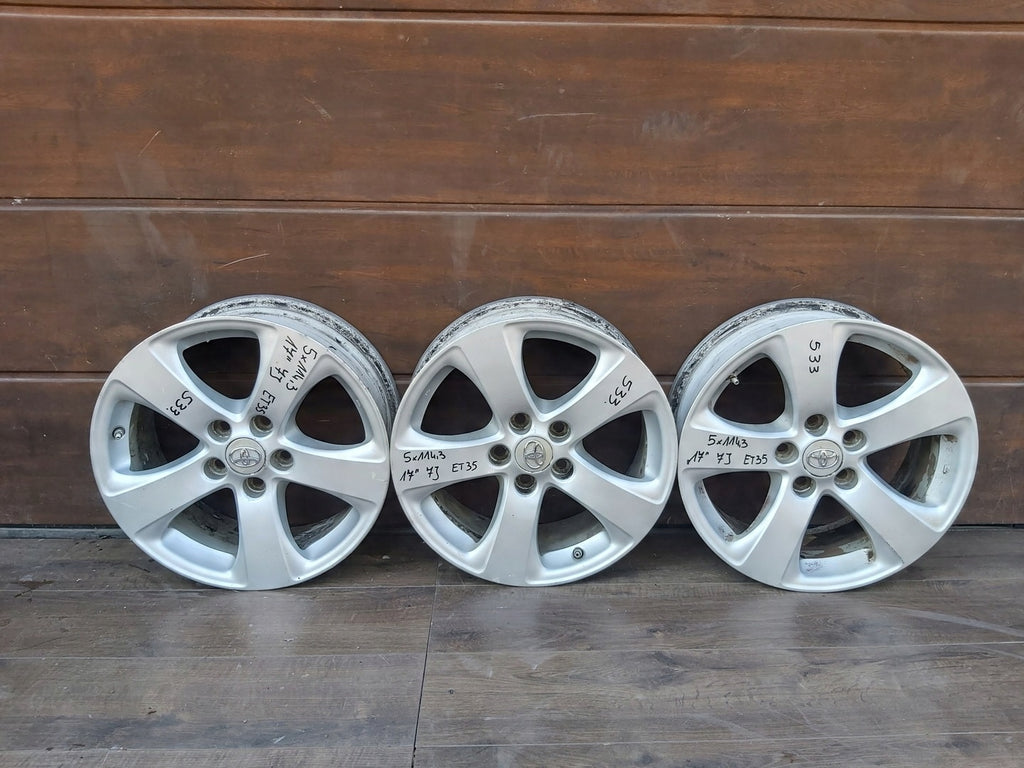 1x Alufelge 17 Zoll 7.0" 5x114.3 Toyota Iii Rim Wheel