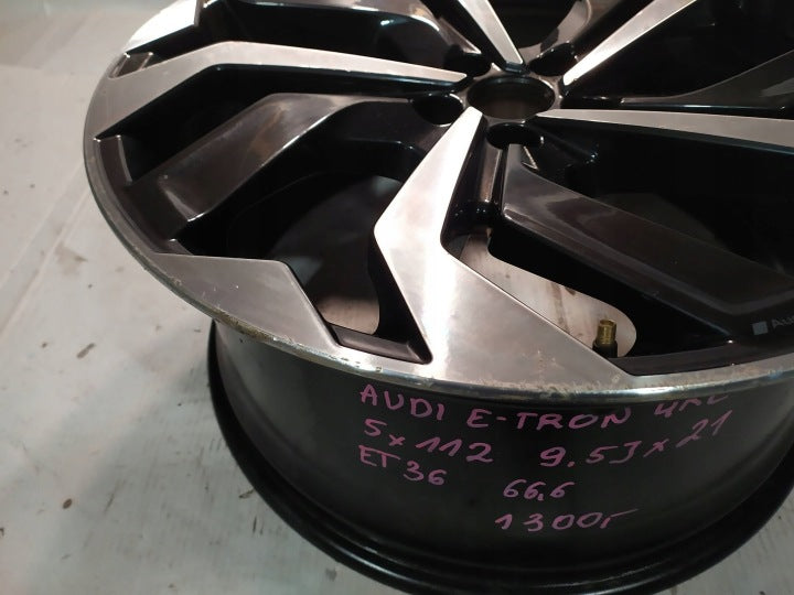 1x Alufelge 21 Zoll 9.5" 5x112 36ET 4KE601025 Audi E-Tron Rim Wheel FEL4276065220xb