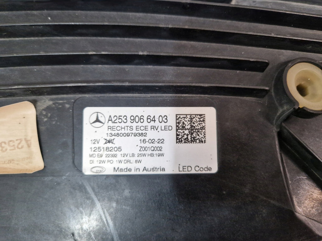Frontscheinwerfer Mercedes-Benz Glc A2539066403 LED Rechts Headlight SCH3609849643rb