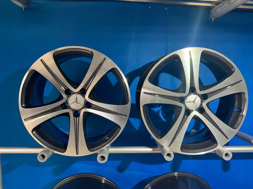 4x Alufelge 18 Zoll 8.0" 5x112 43ET Glanz Silber A2134011400 Mercedes-Benz W213 FEL2390575310by