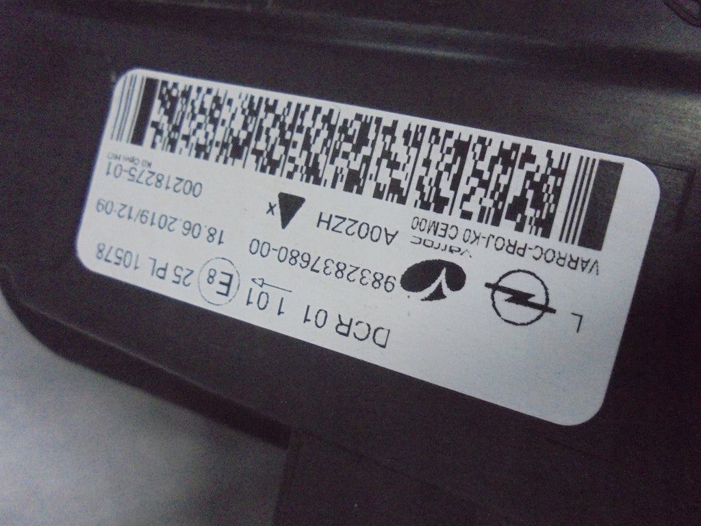 Frontscheinwerfer Opel Zafira Vivaro C 9832837680 Xenon Ein Satz Headlight