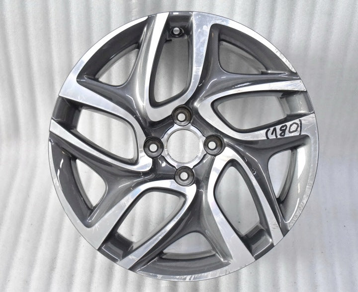 1x Alufelge 17 Zoll 7.5" 4x108 27ET Glanz Grau 9803713577 Citroën C4 I Mg FEL6952380106fw