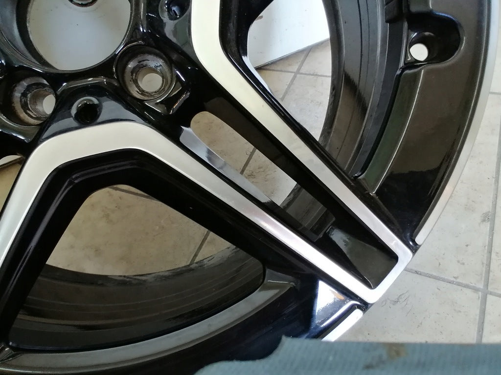 1x Alufelge 18 Zoll 8.0" 5x112 43ET Glanz Schwarz A2134016300 Mercedes-Benz Amg FEL5244295157pw