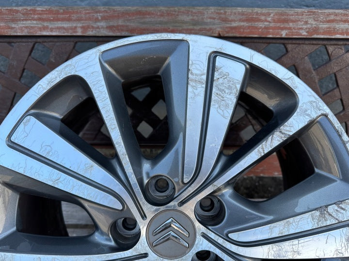 1x Alufelge 17 Zoll 7.0" 5x108 50ET Glanz Graphit 9677090377 Citroën C4 III Mg FEL3695019550qs