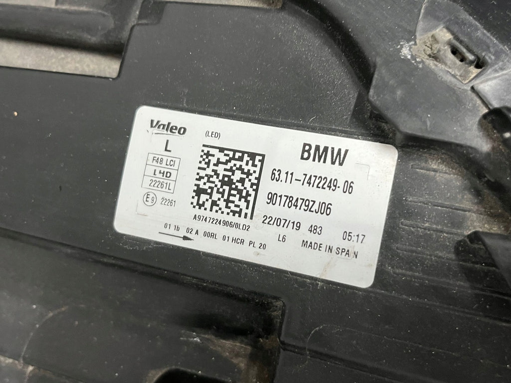 Frontscheinwerfer BMW X1 F48 97472249 90178479 Links Scheinwerfer Headlight SCH7949238941mc