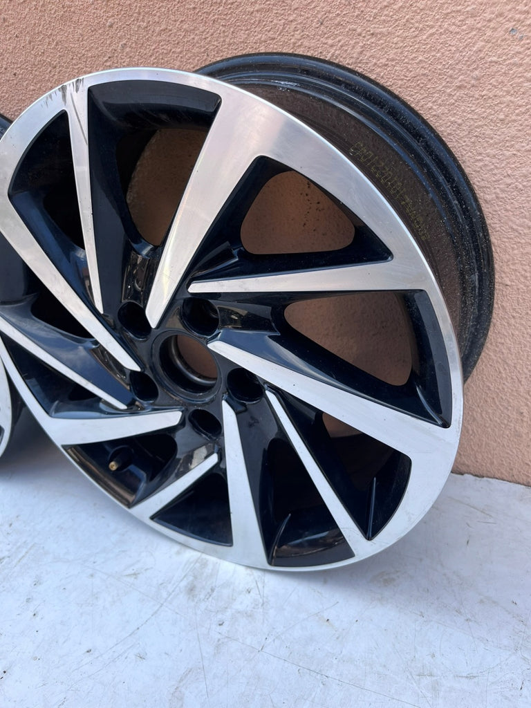 1x Alufelge 16 Zoll 6.5" 5x112 46ET Schwarz 5G0601025 VW I Rim Wheel FEL4896694355nl