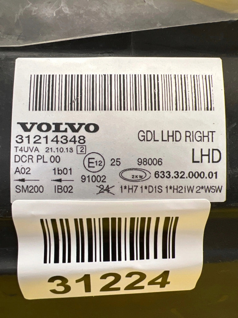 Frontscheinwerfer Volvo S80 V70 III 31214348 Xenon Rechts Scheinwerfer Headlight SCH7269476432jn