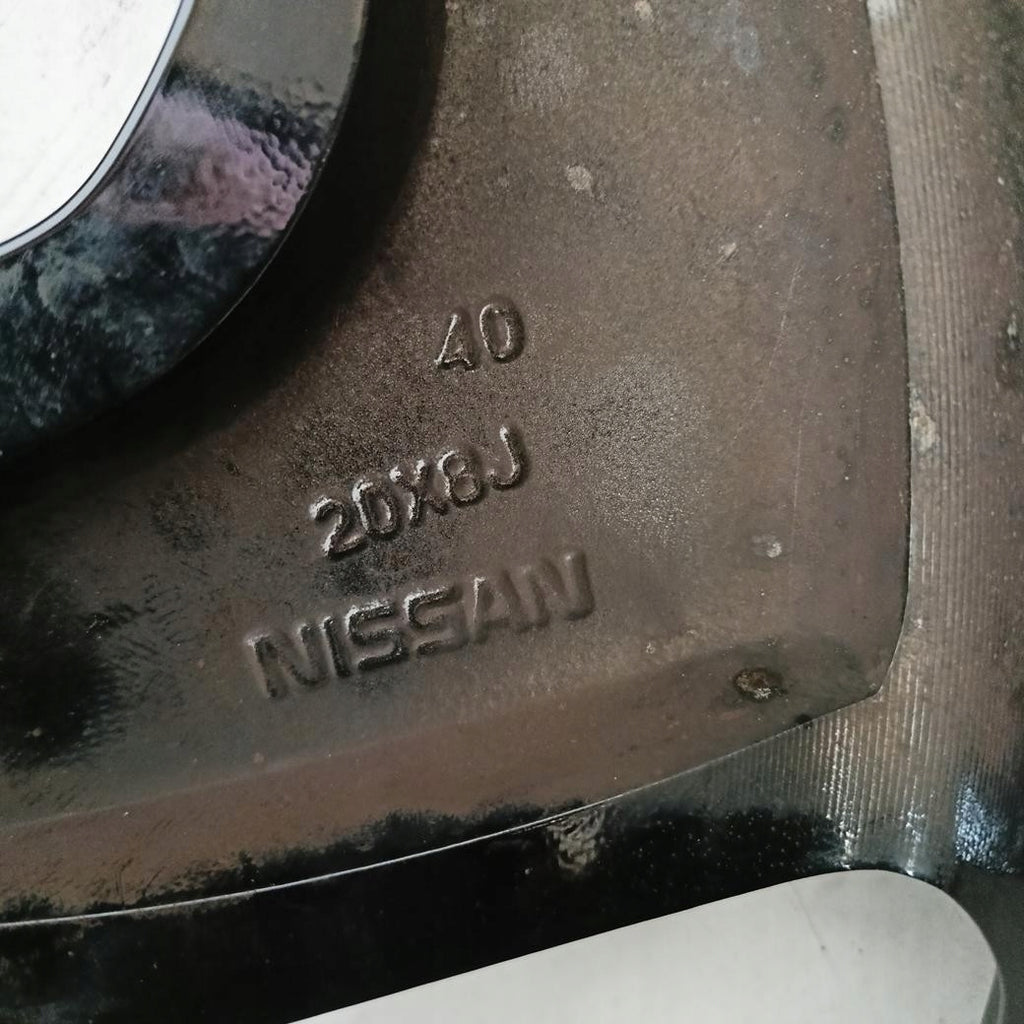 1x Alufelge 20 Zoll 8.0" 5x114.3 40ET Glanz Schwarz 6UA6A Nissan III 1 Qashqai FEL3961655562oz