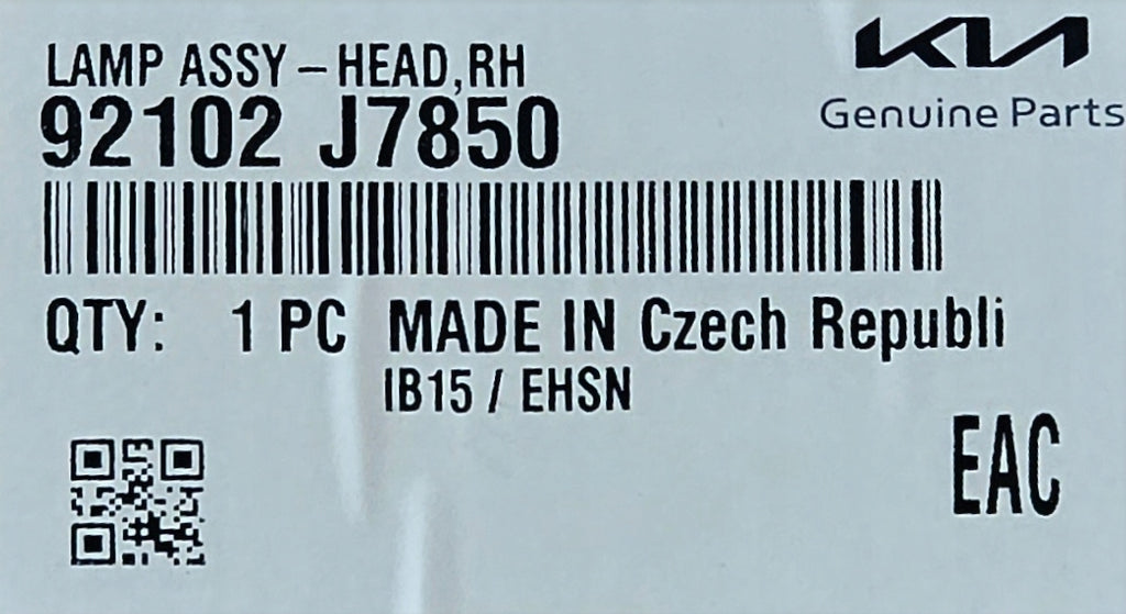 Frontscheinwerfer Kia Xceed 92102J7850 Full LED Rechts Scheinwerfer Headlight