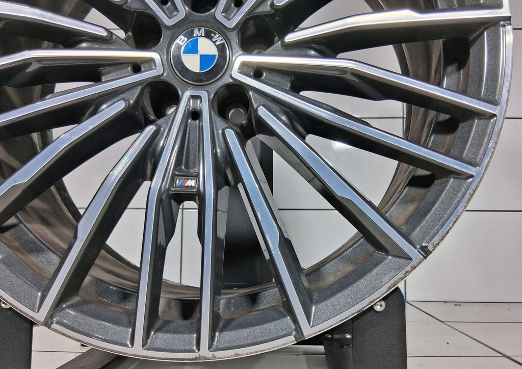 1x Alufelge 20 Zoll 8.0" 5x112 26ET Glanz Grau 8072025 87169090 BMW G14 G15 Mg FEL3900210332hh