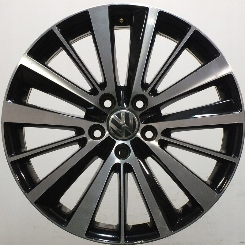 1x Alufelge 18 Zoll 7.5" 5x112 51ET Glanz Schwarz 5C5071498 VW Rim Wheel FEL7722869571sn