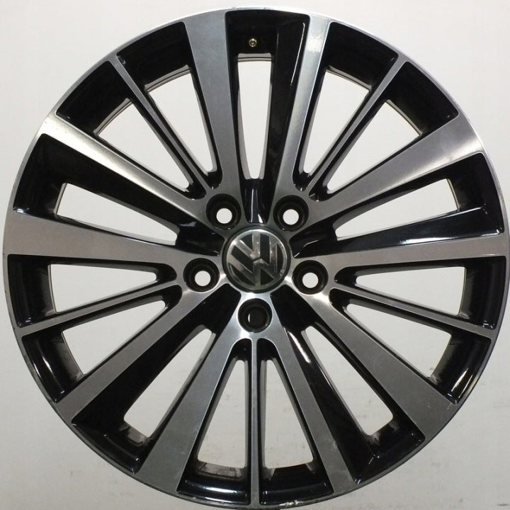 1x Alufelge 18 Zoll 7.5" 5x112 51ET Glanz Schwarz 5C5071498 VW Rim Wheel FEL7722869571sn