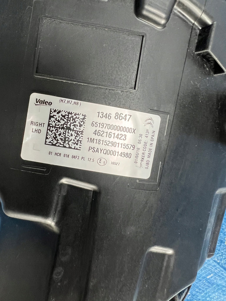 Frontscheinwerfer Citroën C3 Aircross 13468647 Rechts Scheinwerfer Headlight