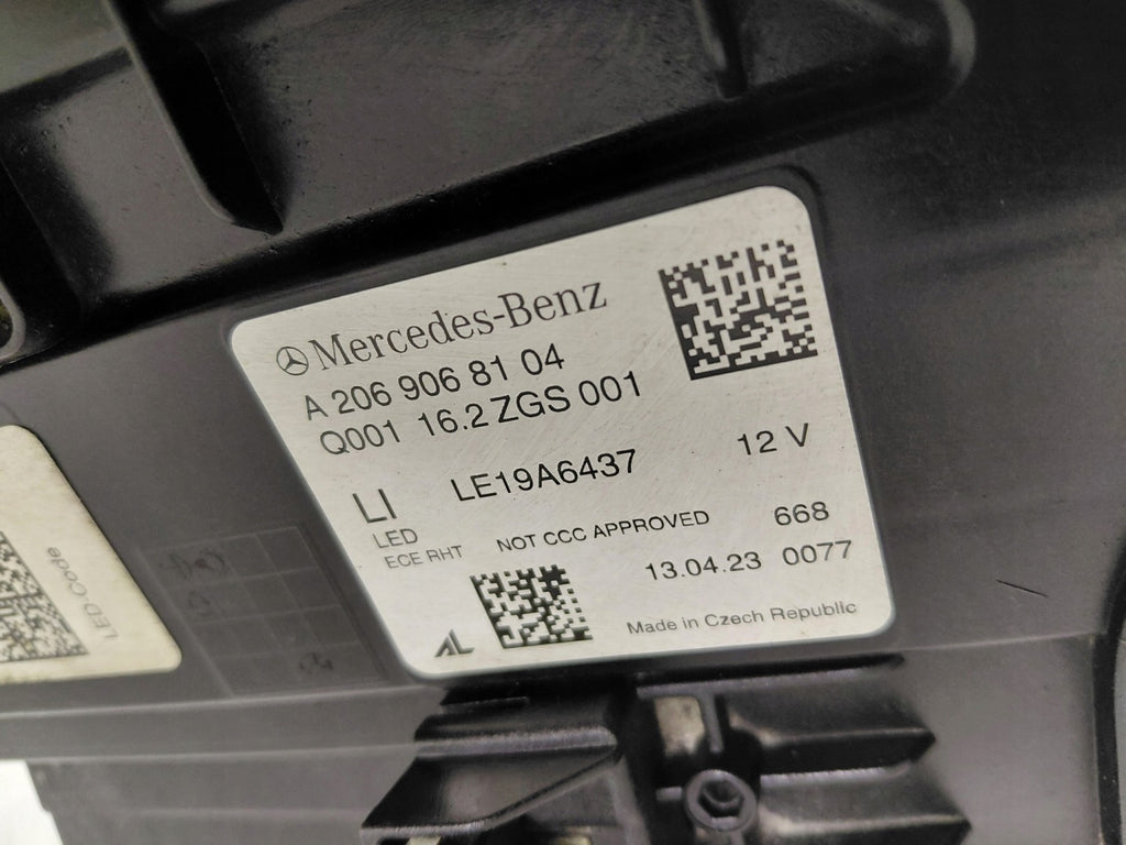 Frontscheinwerfer Mercedes-Benz W206 A2069068104 Full LED Links Headlight SCH9128625461rp