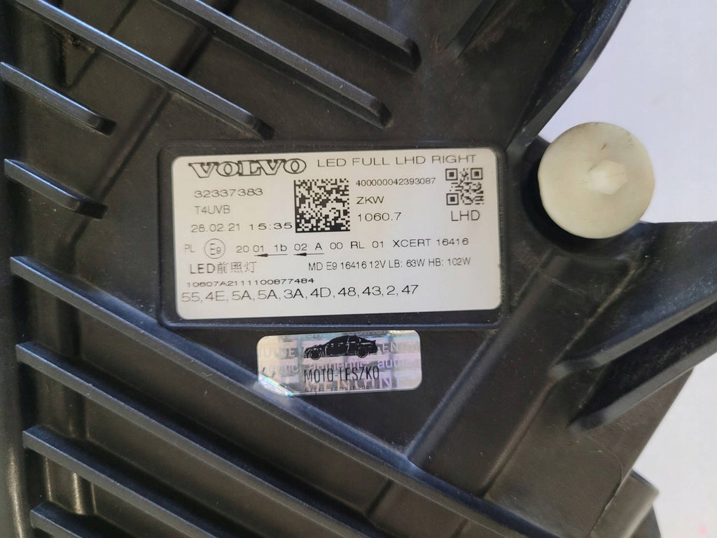 Frontscheinwerfer Volvo Xc60 II 32337383 Full LED Rechts Scheinwerfer Headlight SCH1890114034gs