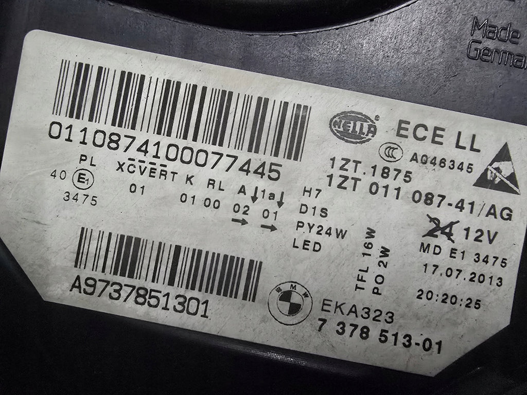 Frontscheinwerfer BMW 5 F11 F10 1ZT011087-41 Bi-Xenon Links Headlight SCH6577818551si