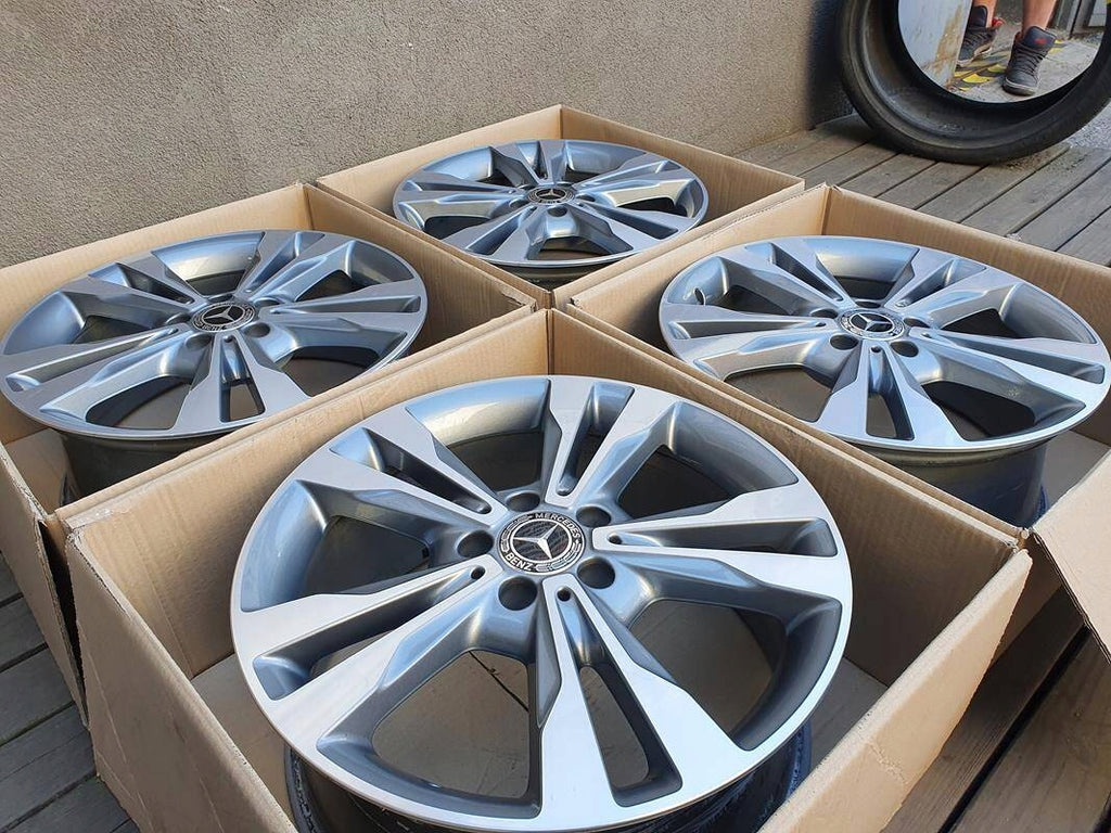 4x Alufelge 18 Zoll 7.5" 5x112 44ET Glanz Graphit A2054012802 Mercedes-Benz Mg