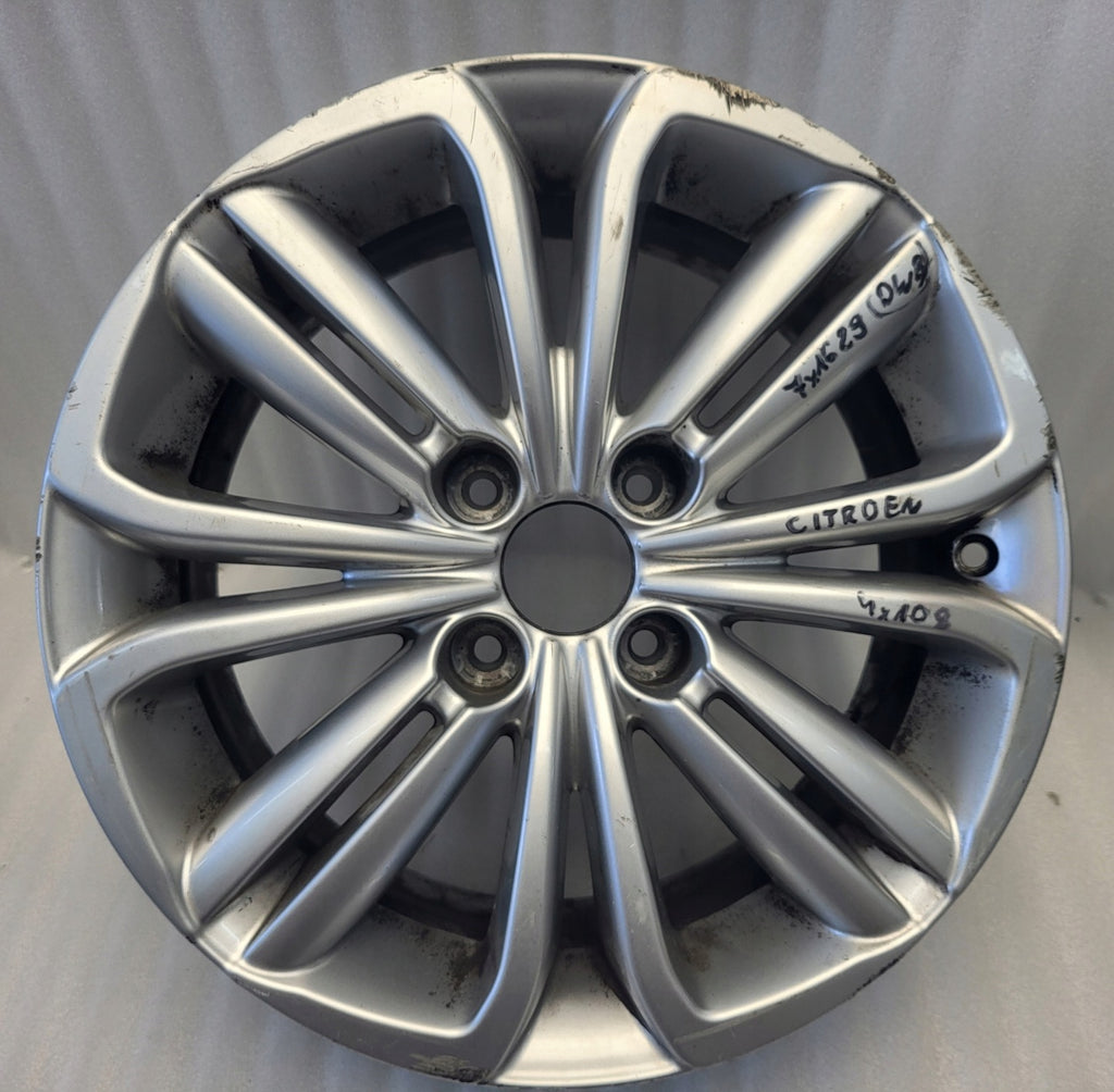 1x Alufelge 16 Zoll 7.0" 4x108 29ET Glanz Silber 9670053177 Citroën C4 Ii FEL7758223558me