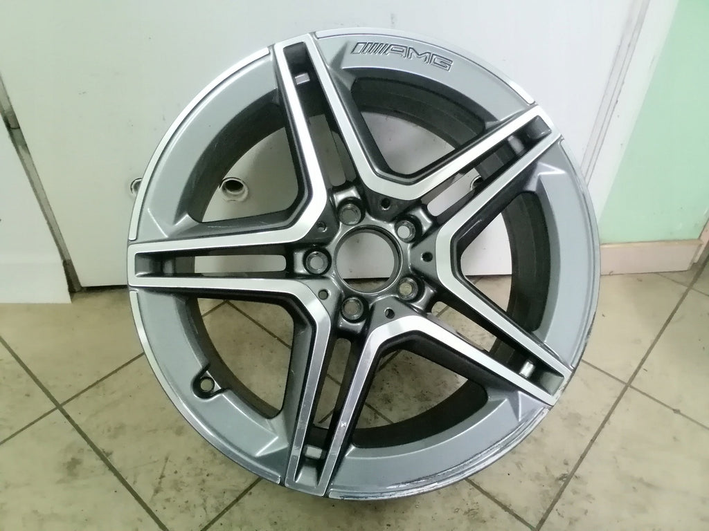 1x Alufelge 18 Zoll 7.5" 5x112 49ET Graphit A1774011500 Mercedes-Benz Cla