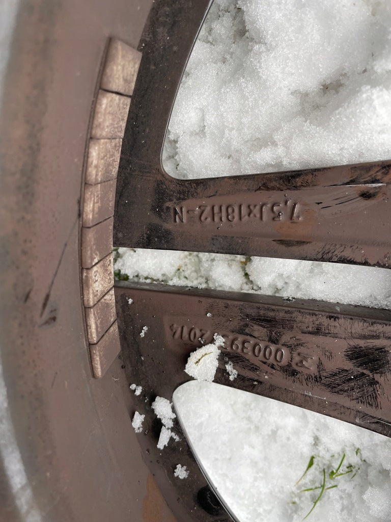 4x Alufelge 18 Zoll 7.5" 5x112 49ET Glanz Schwarz A1774011500 Mercedes-Benz FEL5484631724cc