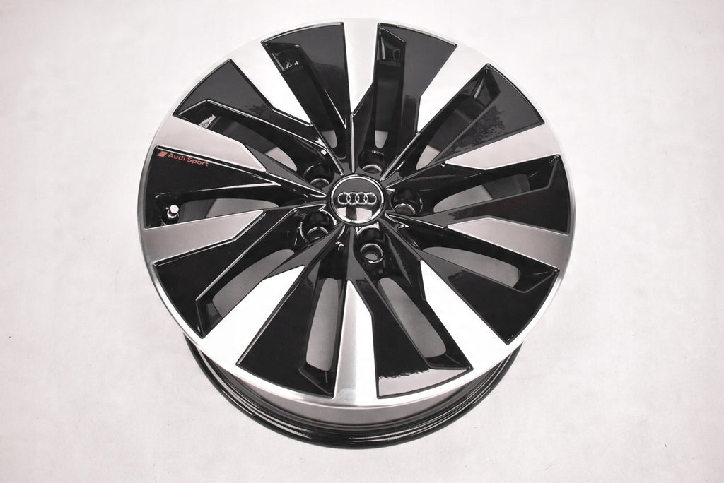 1x Alufelge 18 Zoll 8.0" 5x112 39ET Glanz Schwarz 4K0601025B Audi Rim Wheel