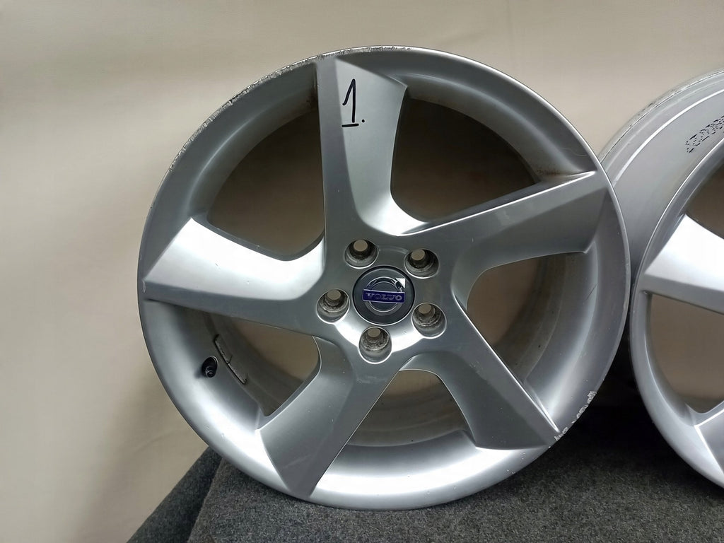 1x Alufelge 18 Zoll 8.0" 5x108 55ET Glanz Silber 30714023 Volvo S60 S80