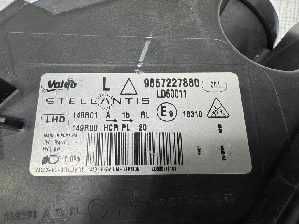 Frontscheinwerfer Fiat Grande 9857227880 Links Scheinwerfer Headlight SCH9633311453lt
