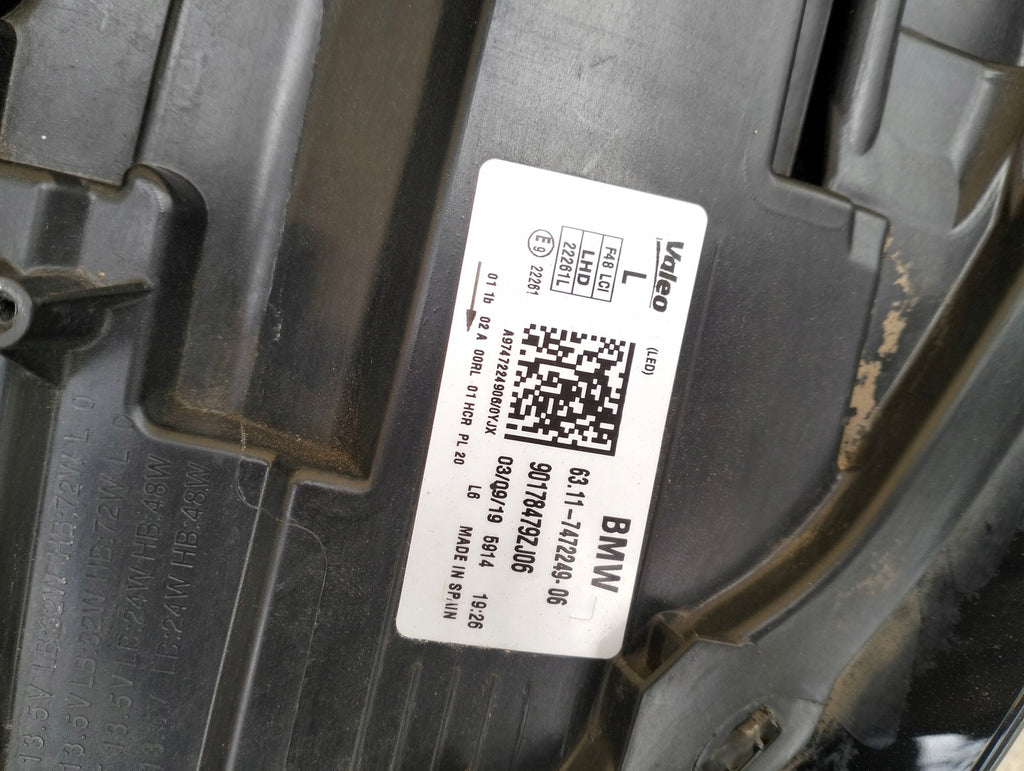 Frontscheinwerfer BMW X1 F48 7472249-06 LED Links Scheinwerfer Headlight SCH6566273859oz