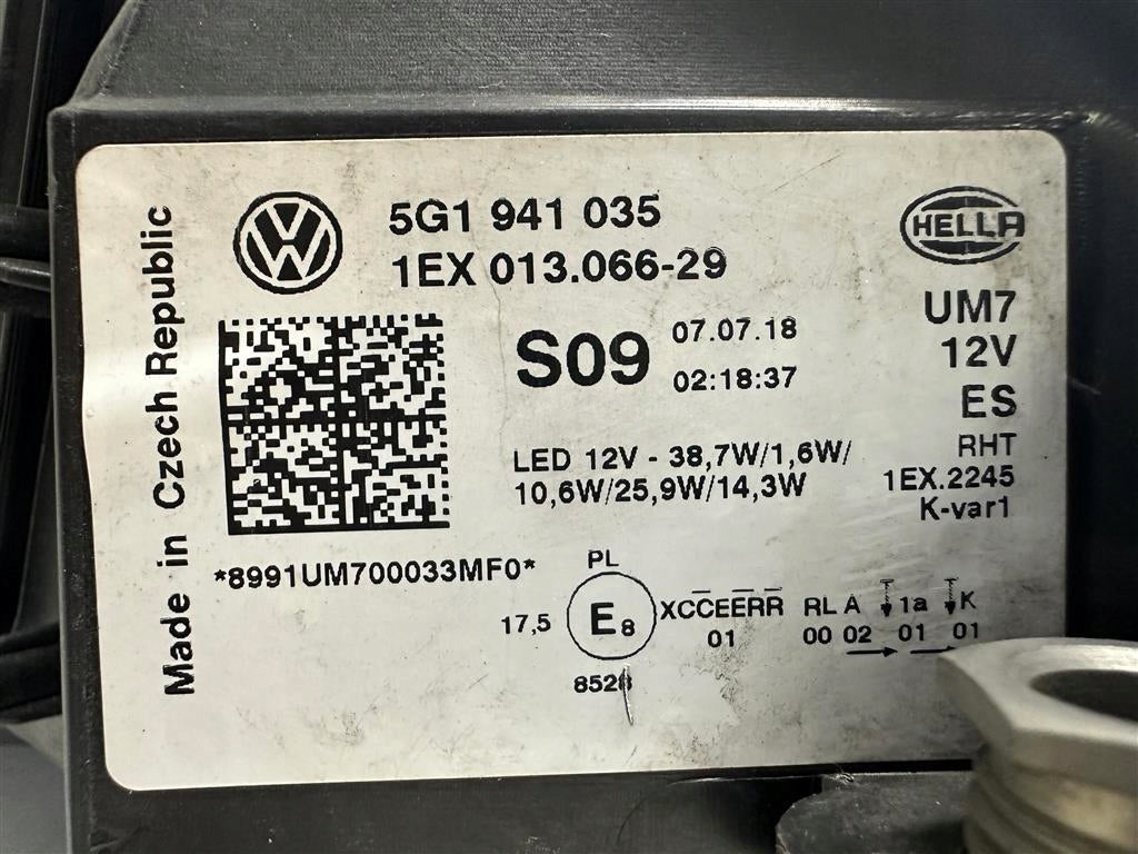 Frontscheinwerfer 5G1941035 LED Links Scheinwerfer Headlight