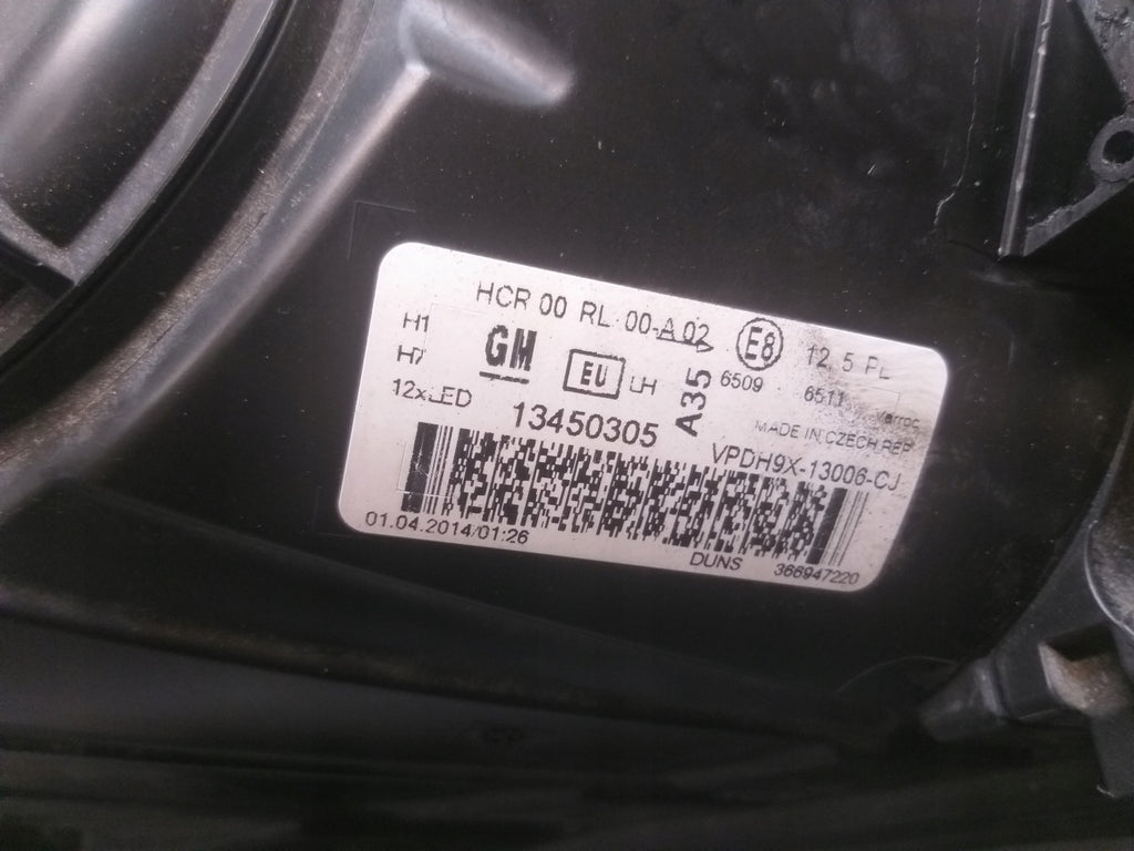 Frontscheinwerfer Opel Adam 13450305 Links Scheinwerfer Headlight