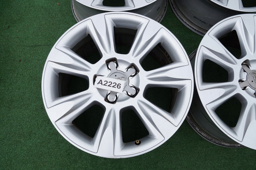 4x Alufelge 17 Zoll 8.0" 5x112 26ET Glanz Silber 8K0601025BL Audi A4 B8 FEL5298625865te