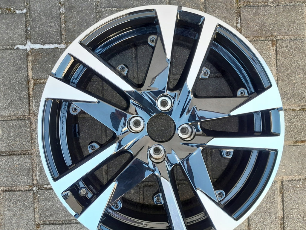 1x Alufelge 18 Zoll 7.0" 4x108 35ET Glanz Schwarz 9828186880 Peugeot 2008 I FEL5249641994ak