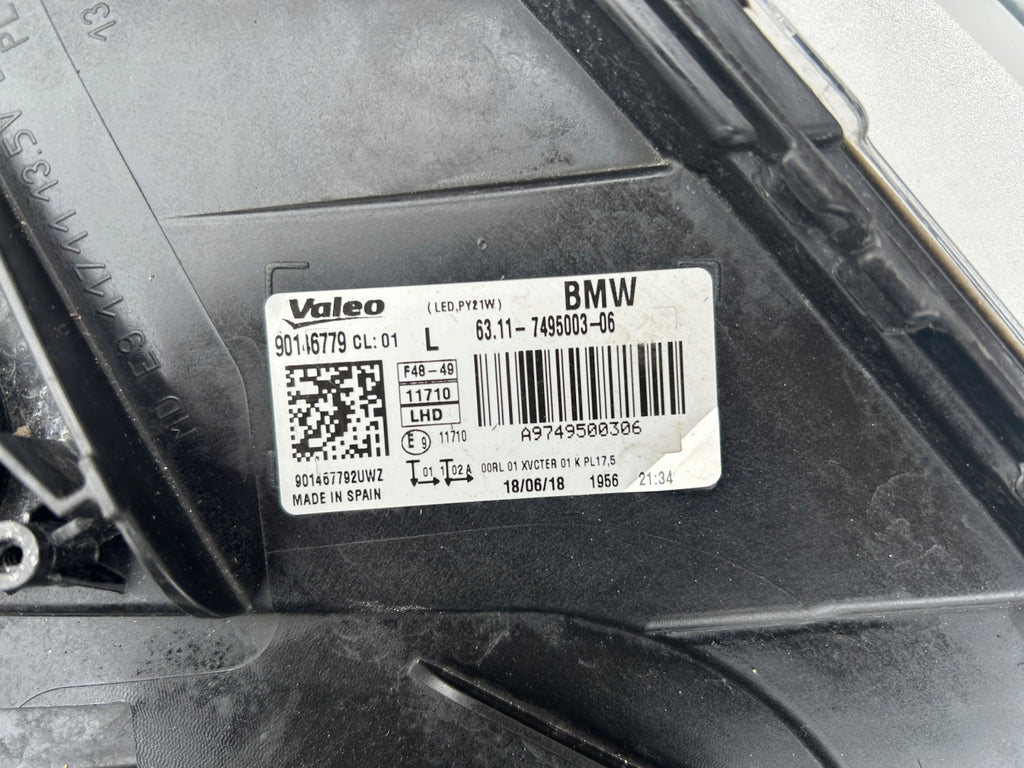 Frontscheinwerfer BMW X1 F48 90146779 7495003 Links Scheinwerfer Headlight SCH1004096867qk