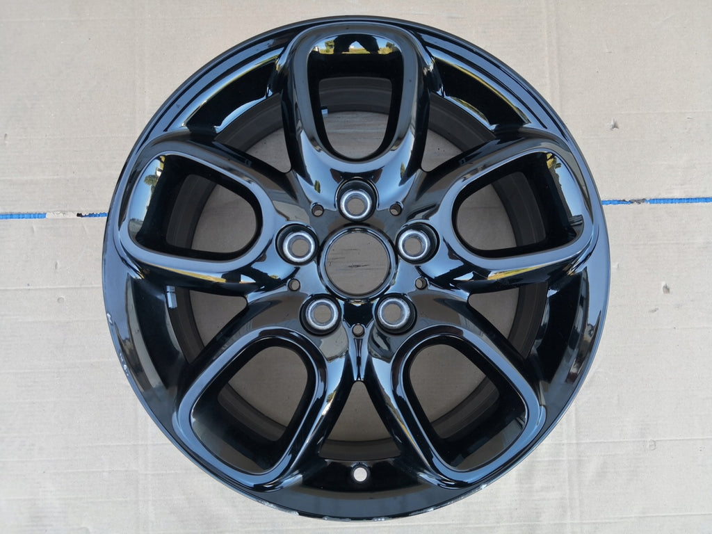 1x Alufelge 16 Zoll 7.0" 5x112 52ET Glanz Schwarz 6891824 Mini Clubman F54