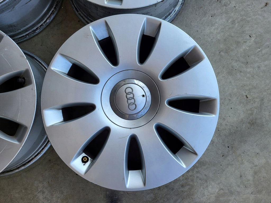 4x Alufelge 16 Zoll 7.0" 5x112 35ET Glanz Silber 4F0601025N Audi A4 B6 B7