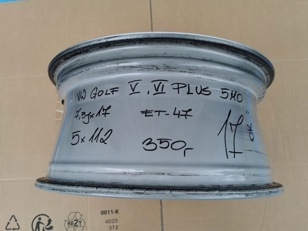 1x Alufelge 17 Zoll 7.5" 5x112 47ET Glanz Graphit 5M0601025A Mg Golf V Plus FEL6485157162tj