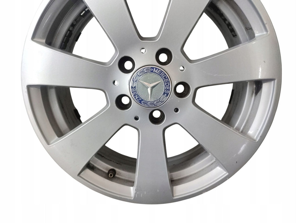 1x Alufelge 16 Zoll 6.0" 5x112 Glanz Silber A2044011002 Mercedes-Benz W204 FEL8180621473ga