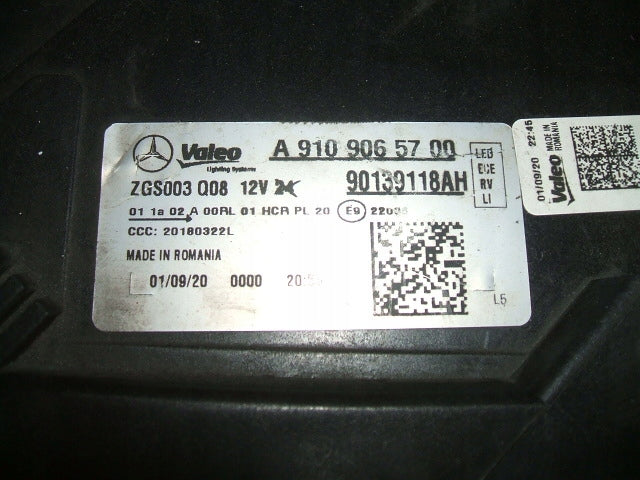 Frontscheinwerfer Mercedes-Benz Sprinter A9109065700 Full LED Links Headlight SCH2585973872yp