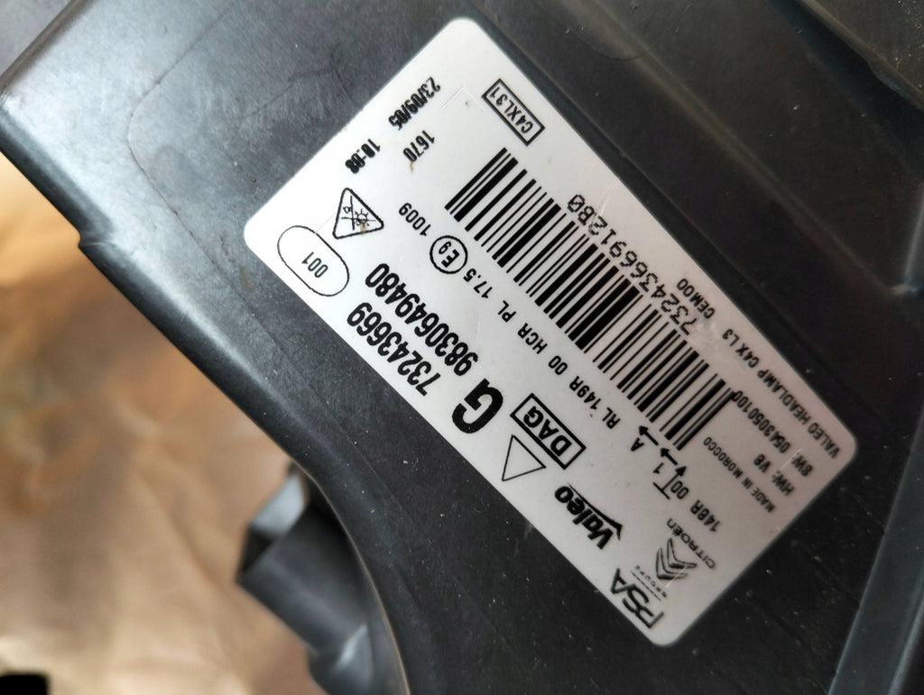 Frontscheinwerfer Citroën C4 I 73243672 73243669 Ein Satz Scheinwerfer Headlight SCH3163711567qd