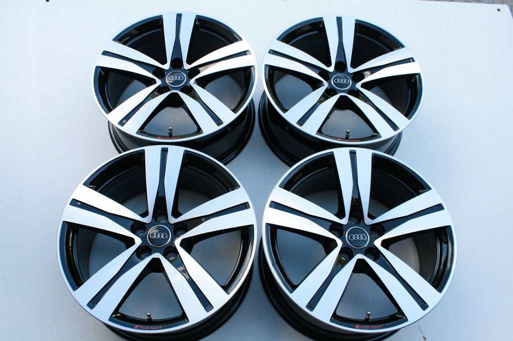 4x Alufelge 18 Zoll 8.0" 5x112 25ET Glanz Silber 4M0601025 Audi A4 Allroad
