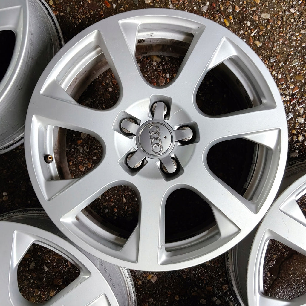 4x Alufelge 17 Zoll 7.0" 5x112 37ET Glanz Silber 8R0601025E Audi Rim Wheel FEL2313051245wb
