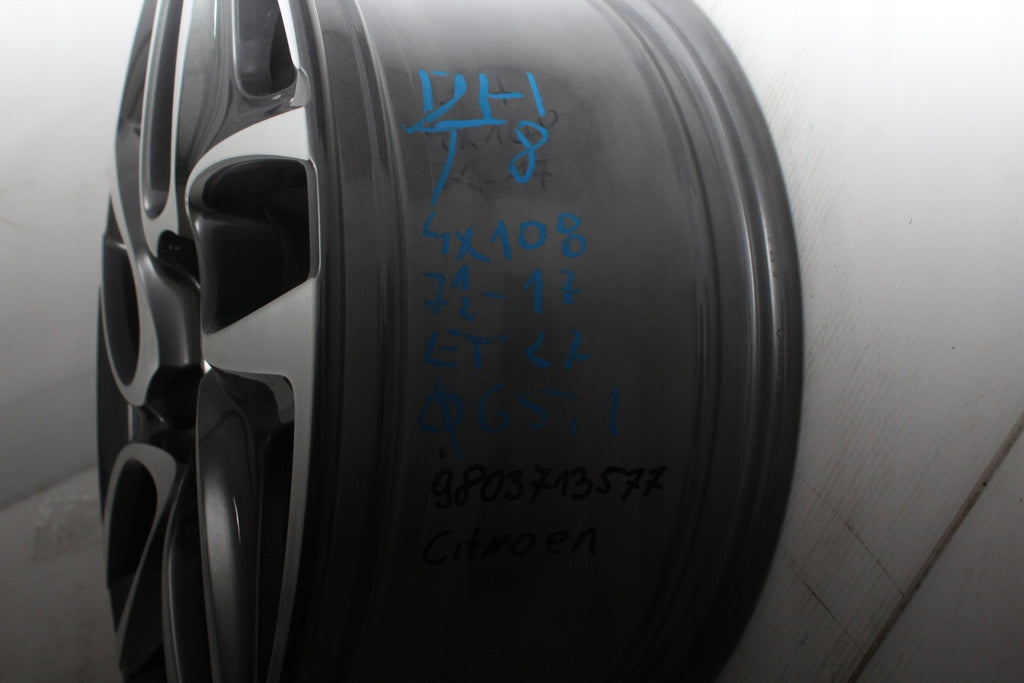 1x Alufelge 17 Zoll 7.5" 4x108 27ET 9803713577 Citroën Rim Wheel FEL4246894102yf